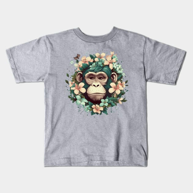 monkey lover Kids T-Shirt by Mailson